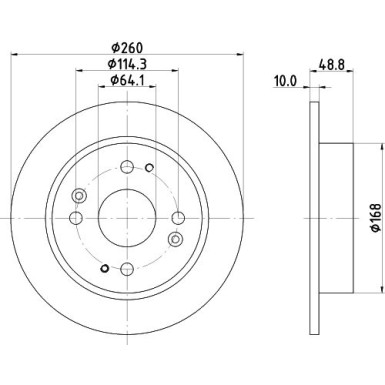 Hella | Bremsscheibe | 8DD 355 105-311