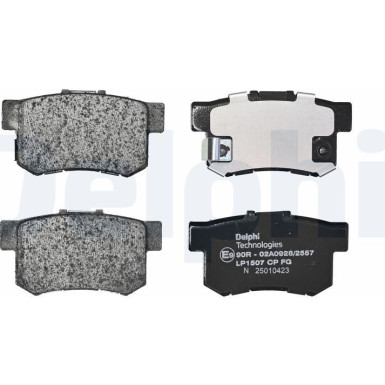 Delphi | Bremsbelagsatz, Scheibenbremse | LP1507
