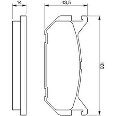 0 986 424 266 Bremsbelagsatz, Scheibenbremse