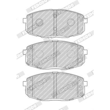 Ferodo | Bremsbelagsatz, Scheibenbremse | FDB5038 Ferodo | Bremsbelagsatz, Scheibenbremse | FDB5038