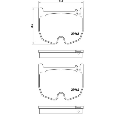 Brembo Bremsbelagsatz, Scheibenbremse PRIME LINE P 50 062