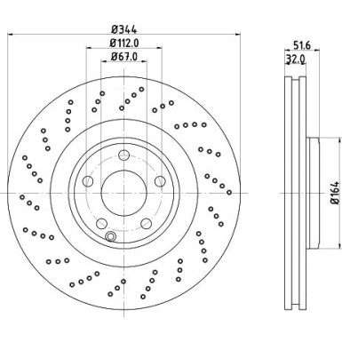 Hella | Bremsscheibe | 8DD 355 126-381