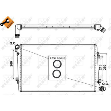 53813 Kühler, Motorkühlung EASY FIT 53813 Kühler, Motorkühlung EASY FIT