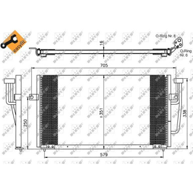 35234 Kondensator, Klimaanlage EASY FIT