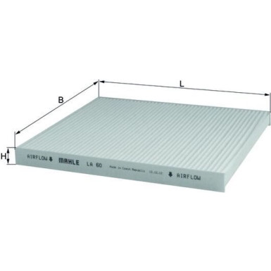 LA 60 Filter, Innenraumluft