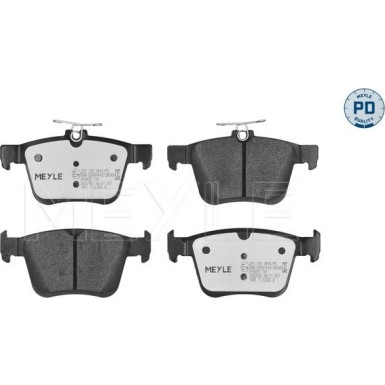Meyle Bremsbelagsatz, Scheibenbremse MEYLE-PD: Advanced performance and design 025 250 0816/PD