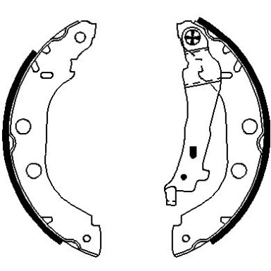 0 986 487 699 Bremsbackensatz