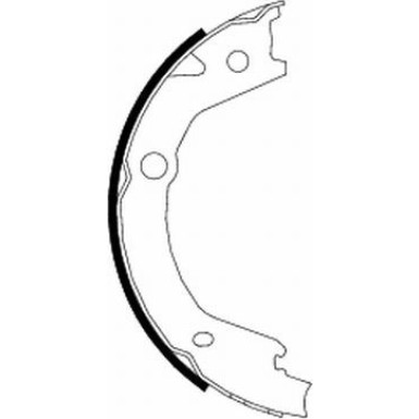 91068500 Bremsbackensatz, Feststellbremse