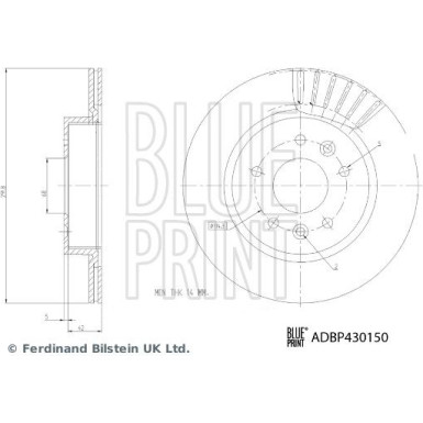 ADBP430150 Bremsscheibe