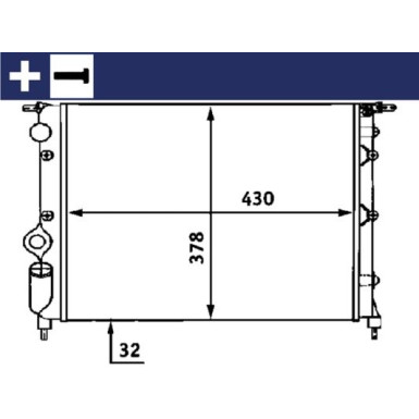 Mahle | Kühler, Motorkühlung | CR 476 000S