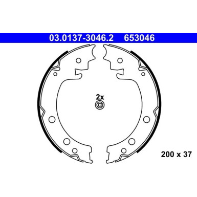 03.0137-3046.2 Bremsbackensatz, Feststellbremse