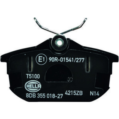 Hella | Bremsbelagsatz, Scheibenbremse | 8DB 355 018-271