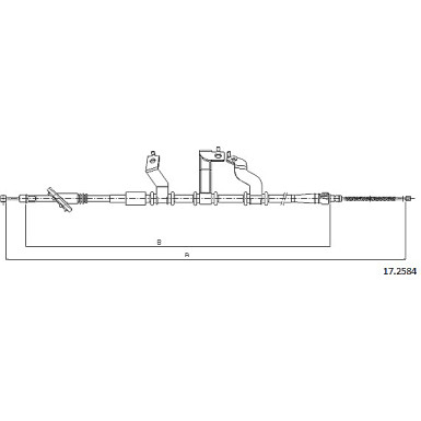 17.2584 Seilzug, Feststellbremse