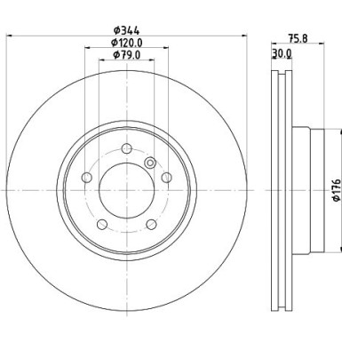 Hella Pagid | Bremsscheibe | 8DD 355 128-381