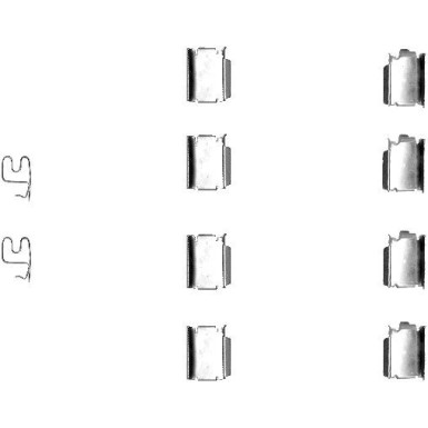 82060200 Zubehörsatz, Scheibenbremsbelag