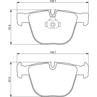 0 986 494 325 Bremsbelagsatz, Scheibenbremse