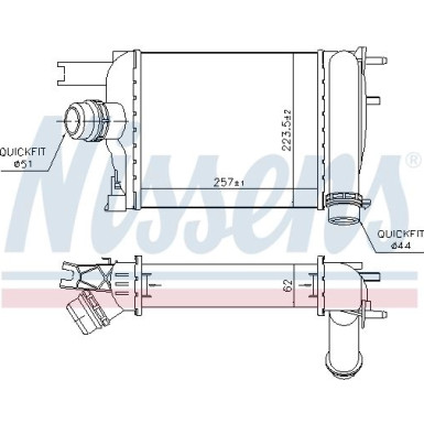 96529 Ladeluftkühler ** FIRST FIT ** 96529 Ladeluftkühler ** FIRST FIT **