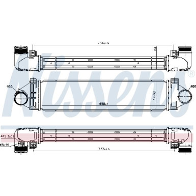 Nissens | Ladeluftkühler | 96349