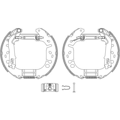 Hella | Bremsbackensatz | 8DB 355 005-191