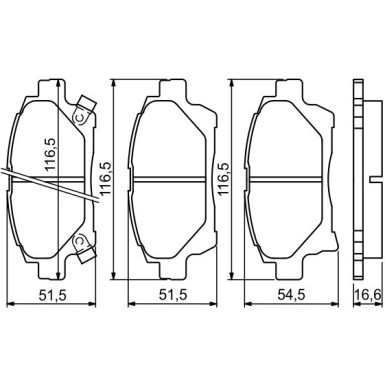 0 986 494 333 Bremsbelagsatz, Scheibenbremse
