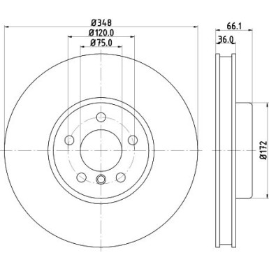 8DD 355 119-271 Bremsscheibe PRO