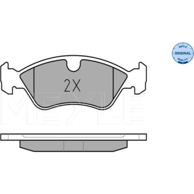 025 218 6217 Bremsbelagsatz, Scheibenbremse MEYLE-ORIGINAL: True to OE.