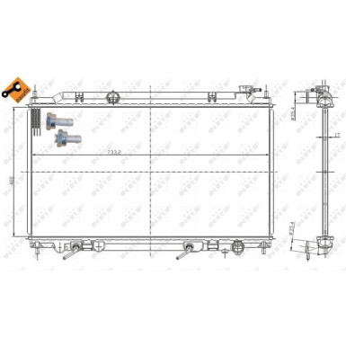 NRF | Kühler, Motorkühlung | 56081