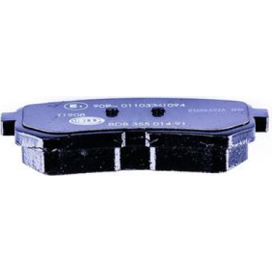 Hella | Bremsbelagsatz, Scheibenbremse | 8DB 355 014-911