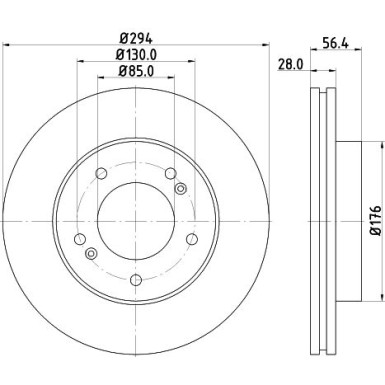 Hella | Bremsscheibe | 8DD 355 116-471