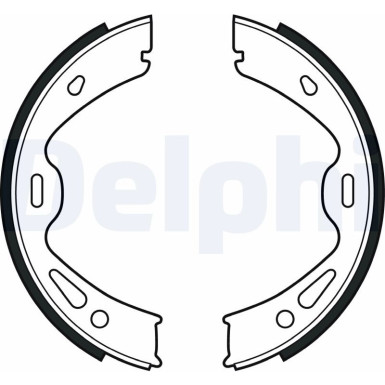 LS2091 Bremsbackensatz, Feststellbremse