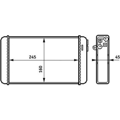 AH 154 000S Wärmetauscher, Innenraumheizung BEHR AH 154 000S Wärmetauscher, Innenraumheizung BEHR