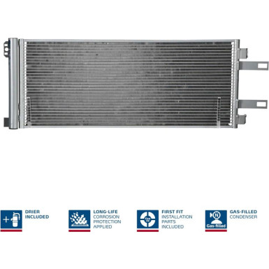 Nissens | Kondensator, Klimaanlage | 94986