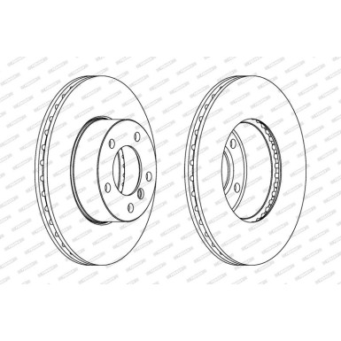 Ferodo | Bremsscheibe | DDF1536C