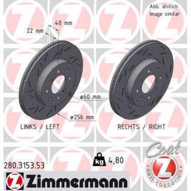 280.3153.53 Bremsscheibe BLACK Z