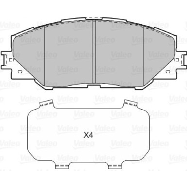 601037 Bremsbelagsatz, Scheibenbremse