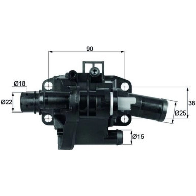 Mahle Thermostat, Kühlmittel BEHR TH 41 83