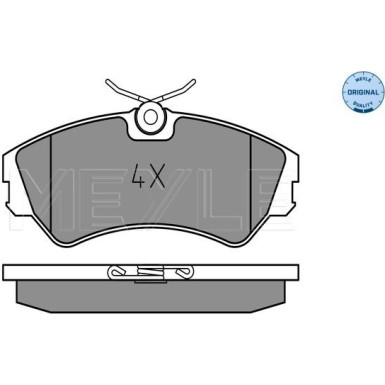 Meyle Bremsbelagsatz, Scheibenbremse MEYLE-ORIGINAL: True to OE 025 201 2419 Meyle Bremsbelagsatz, Scheibenbremse MEYLE-ORIGINAL: True to OE 025 201 2419