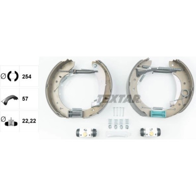 Textar Bremsbackensatz Shoe Kit Pro 84049601