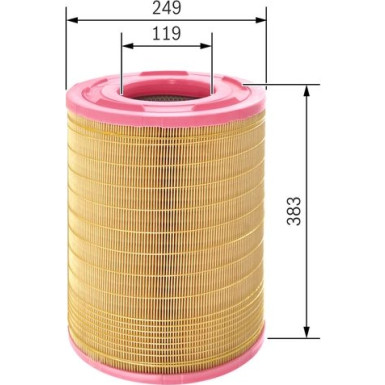 BOSCH F 026 400 067 Luftfilter