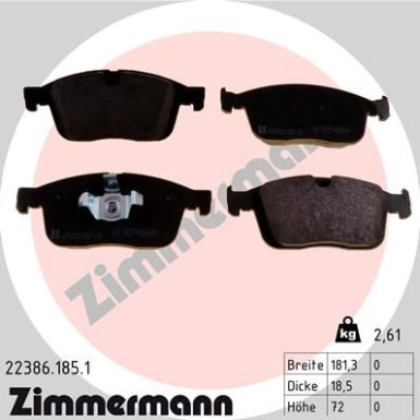 22386.185.1 Bremsbelagsatz, Scheibenbremse