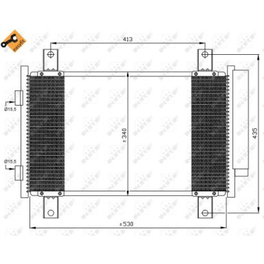 35840 Kondensator, Klimaanlage EASY FIT