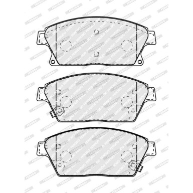 Ferodo Bremsbelagsatz, Scheibenbremse PREMIER ECO FRICTION FDB4264