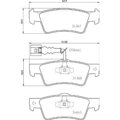 Brembo Bremsbelagsatz, Scheibenbremse PRIME LINE P 85 163
