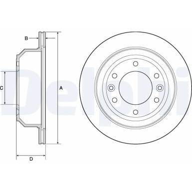 Delphi | Bremsscheibe | BG4692C