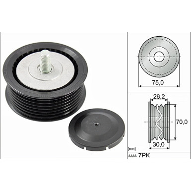 532 0800 10 Umlenk-/Führungsrolle, Keilrippenriemen