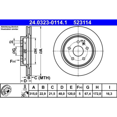 24.0323-0114.1 Bremsscheibe PowerDisc