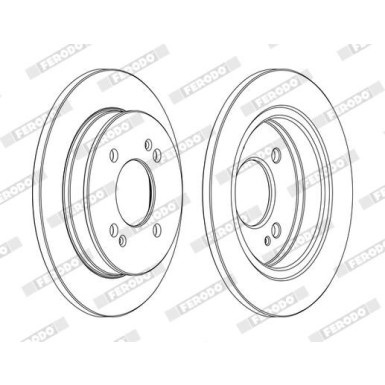 Ferodo | Bremsscheibe | DDF1793C Ferodo | Bremsscheibe | DDF1793C