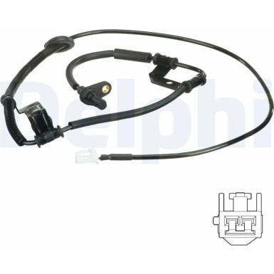 Delphi | Sensor, Raddrehzahl | SS20534