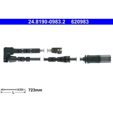 24.8190-0983.2 Warnkontakt, Bremsbelagverschleiß
