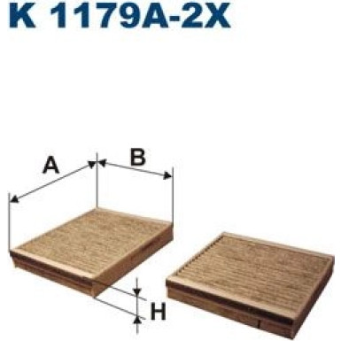 K 1179A-2x Filter, Innenraumluft